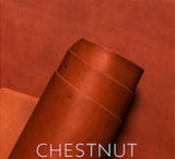 "THE COMPANION SS" LEATHER DOG COLLAR - CHESTNUT