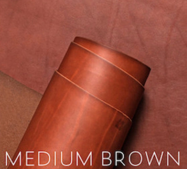 "THE K-NINE" Leather Dog Leash (Medium Brown)