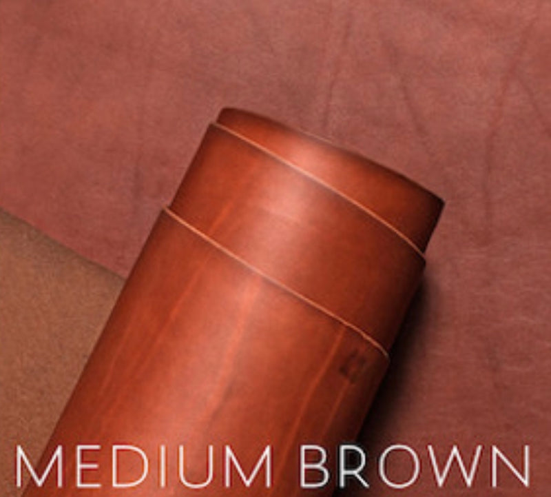"THE K-NINE" Leather Dog Leash (Medium Brown)