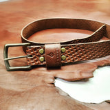 "The Pioneer SS" Belt (Med. Brown)