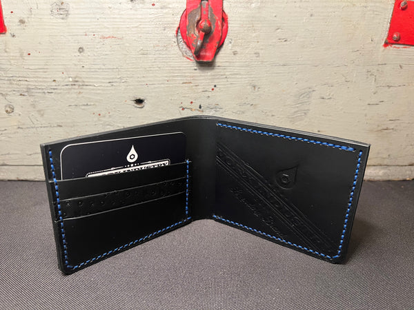 "THE DEPOSIT" GEN. 2 - BLACK OSTRICH LEG/ BLACK BUTTERO (L)