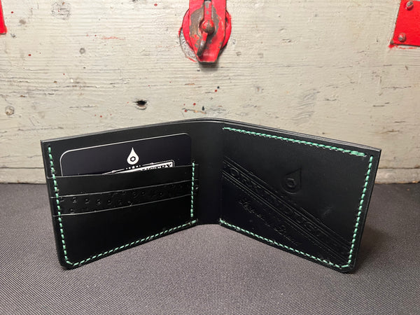 "THE DEPOSIT" GEN. 2 - BLACK OSTRICH LEG/ BLACK BUTTERO (L)