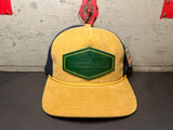 "THE OUTBACK" PREMIUM CORDUROY SNAPBACK - YELLOW/NAVY/GREEN