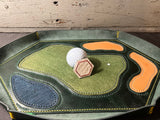 "SOMEBODY'S CLOSER" - LEATHER GOLF BALL MARKER - BLACK/WHITE/RED