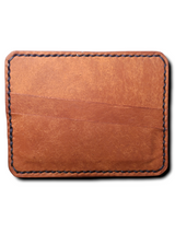 "THE WITHDRAW" *DOUBLE POCKET HORIZONTAL CARD HOLDER* - HONEY