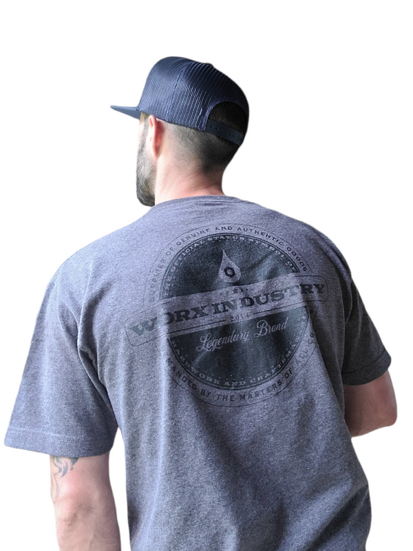 SECOND GEN "STATUS SYMBOL" TEE - CHARCOAL/BLACK