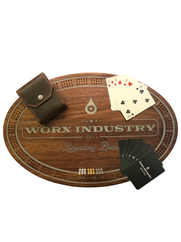 "THE FAMILY TRADITION" WORX INDUSTRY CRIBBAGE BOARD BATCH 001