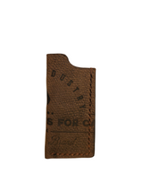 "THE COMBUSTION" LEATHER LIGHTER SLEEVE - PEBBLED EARTH