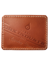 "THE WITHDRAW" *DOUBLE POCKET HORIZONAL CARD HOLDER* - WHISKEY/MAHOGANY
