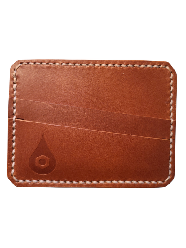 "THE WITHDRAW" *DOUBLE POCKET HORIZONAL CARD HOLDER* - WHISKEY