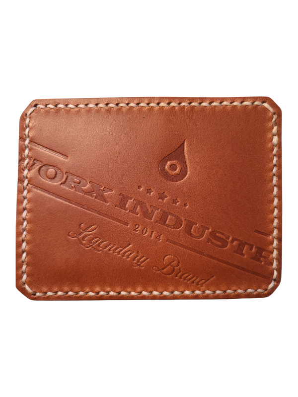 "THE WITHDRAW" *DOUBLE POCKET HORIZONAL CARD HOLDER* - WHISKEY