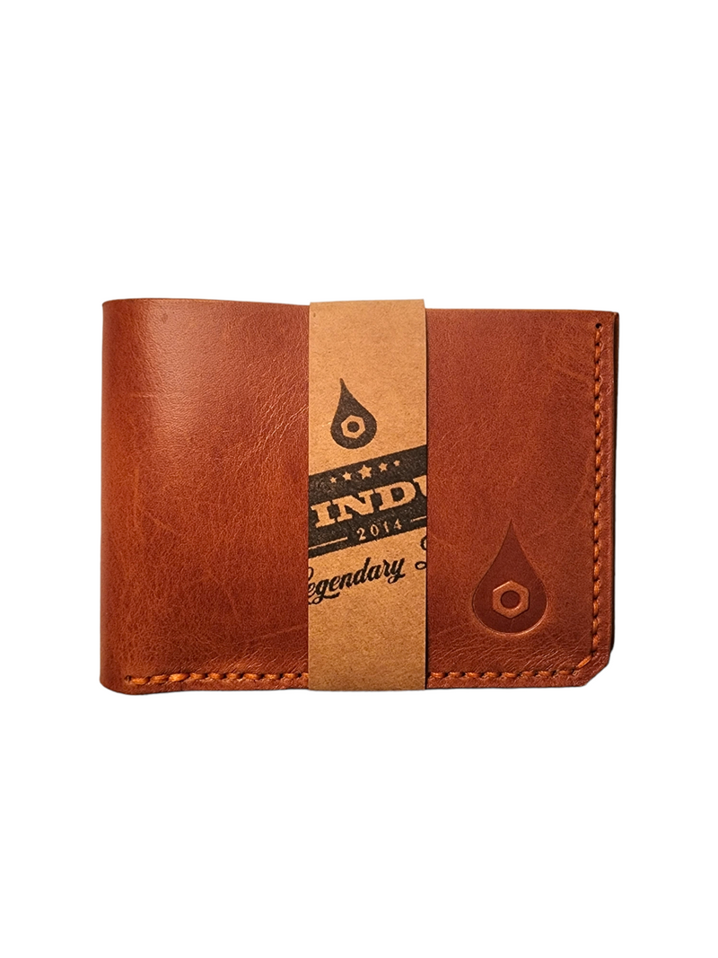 "THE DEPOSIT" *TRIPLE CARD POCKET CARD BI-FOLD* - ENGLISH TAN/OLIVE