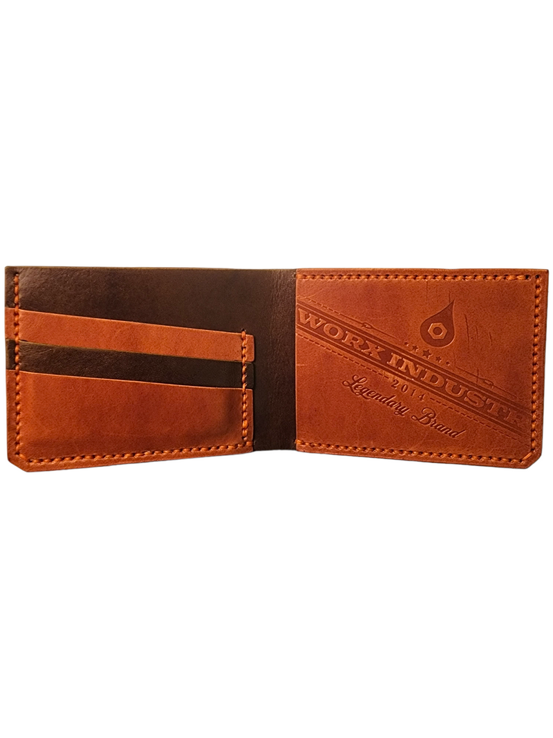 "THE DEPOSIT" *TRIPLE CARD POCKET CARD BI-FOLD* - ENGLISH TAN/OLIVE